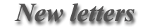 New letters